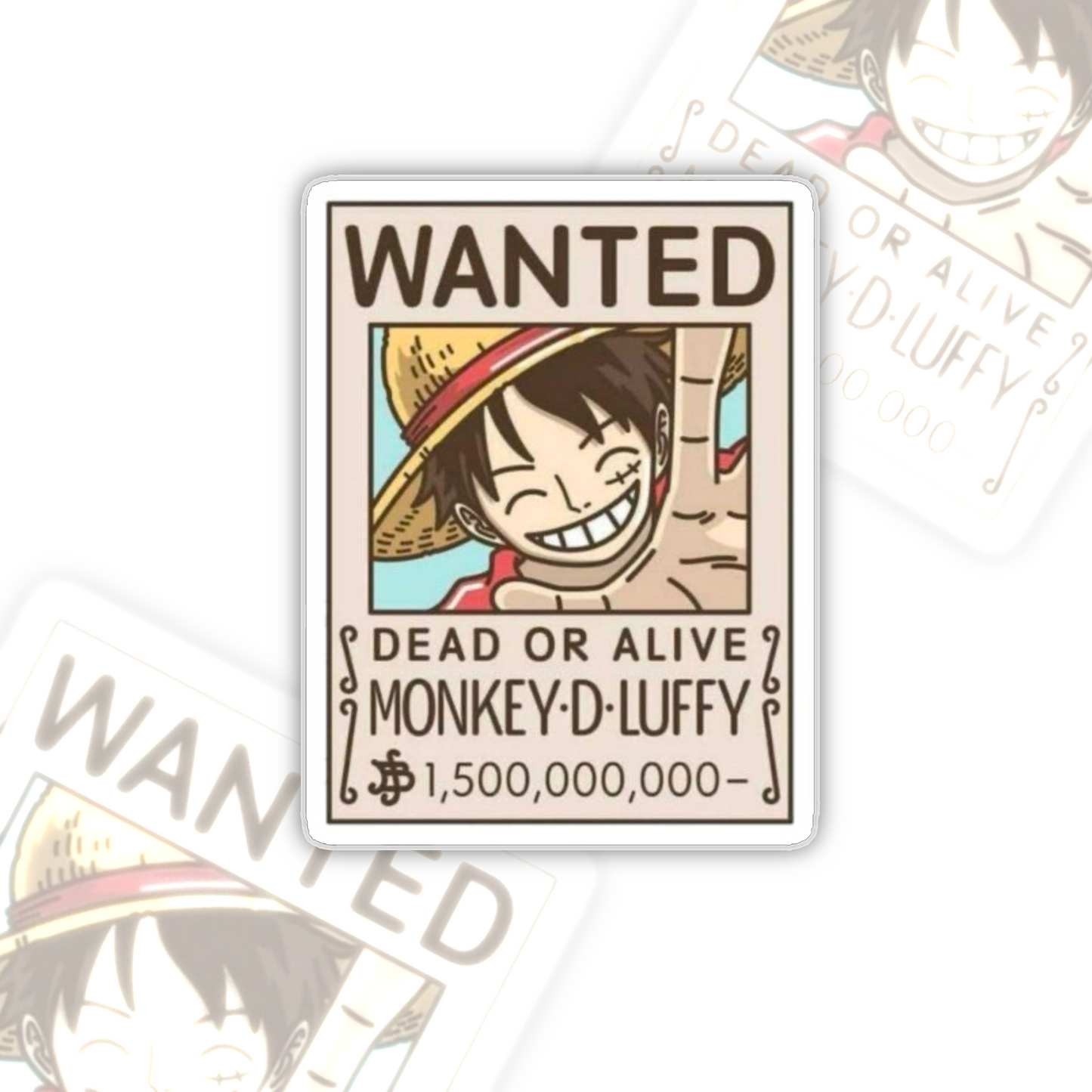 ONE PIECE Luffy Wanted Poster